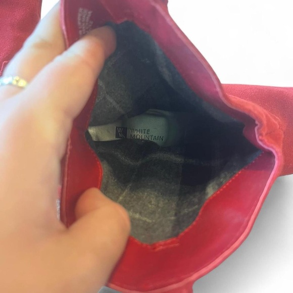 Red western Suede Ankle Boots - Picture 5 of 7